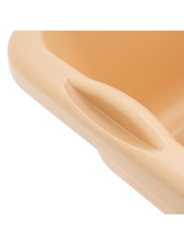 Таз пластмассовый прямоугольный 25 л, бежевый, Home Palisad