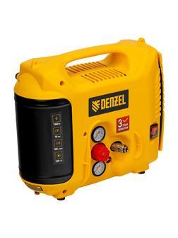 Компрессор воздушный DL1300, 10 бар, 1,3 кВт 180 л/мин 5 л, с набором аксессуаров// Denzel