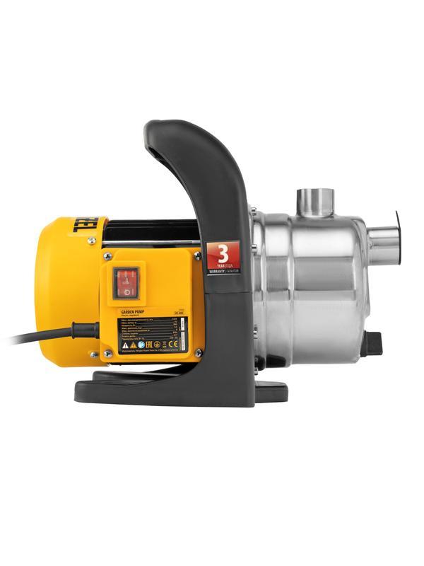 Садовый поверхностный насос GPL800Х, 800 Вт, 3200 л/ч, подъем 42 м, нержавейка Denzel