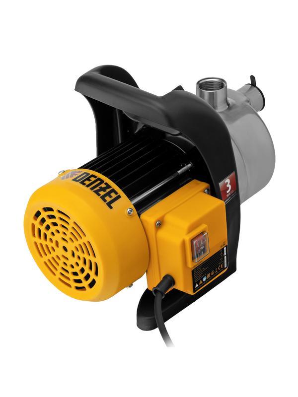 Садовый поверхностный насос GPL800Х, 800 Вт, 3200 л/ч, подъем 42 м, нержавейка Denzel