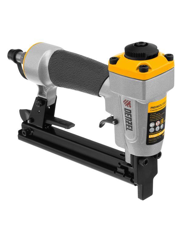 Степлер пневматический PS8016 для прямоугольных скоб 21GA от 6 до 16 мм Denzel