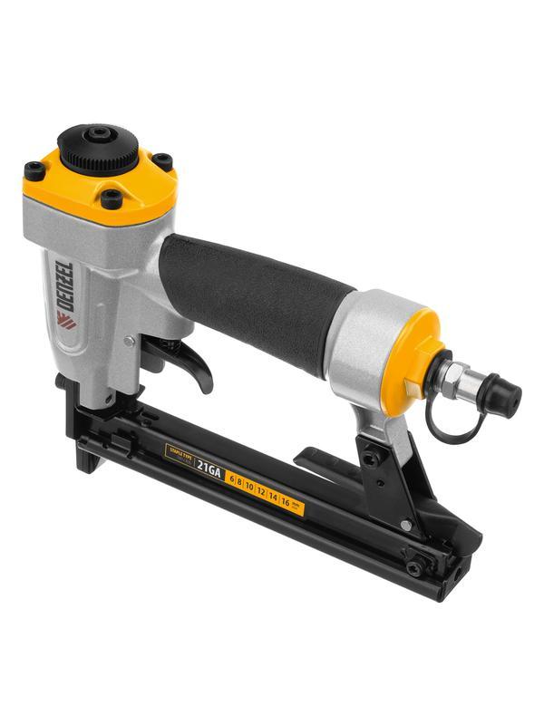 Степлер пневматический PS8016 для прямоугольных скоб 21GA от 6 до 16 мм Denzel
