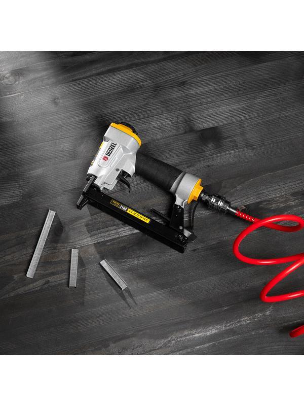 Степлер пневматический PS8016 для прямоугольных скоб 21GA от 6 до 16 мм Denzel