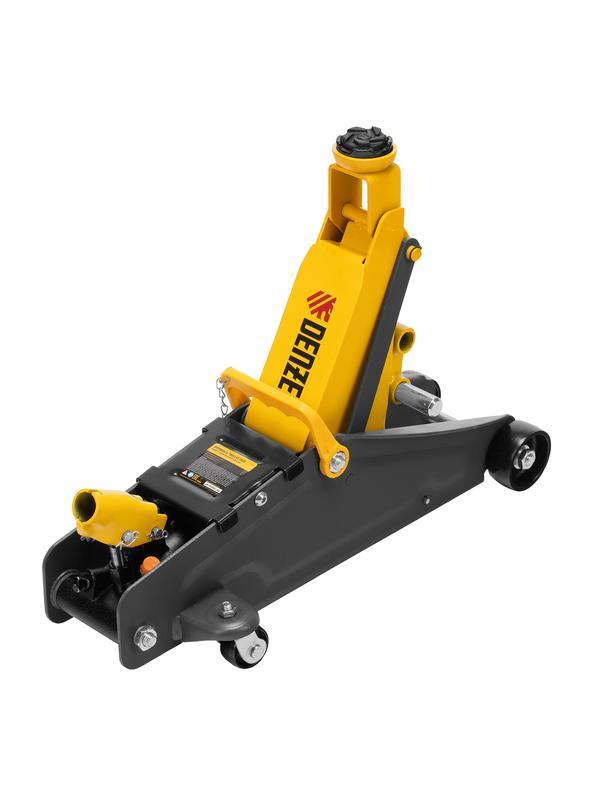 Домкрат гидравлический подкатной с фиксатором, 2,8 т, 135-385 мм Denzel