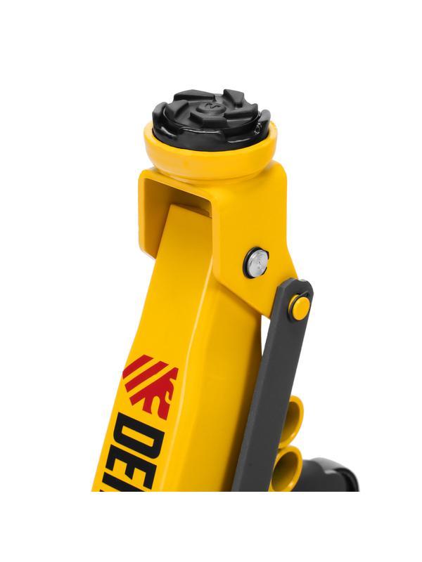 Домкрат гидравлический подкатной с фиксатором, 2,8 т, 135-385 мм Denzel