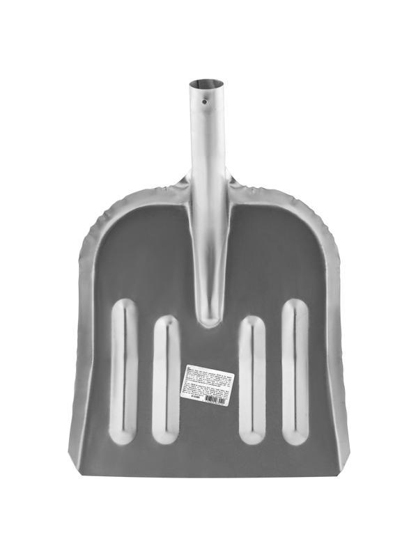 Лопата для уборки снега стальная оцинкованная, 320 х 340 мм, без черенка, Россия