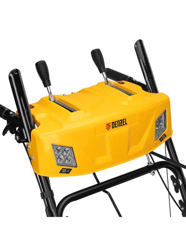 Бензиновая снегоуборочная машина SBM 610DT PRO, 212cc, гусеницы, эл.старт, блок. дифф. Denzel