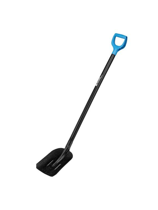 Лопата совковая, 235х285х1310 мм, ребра жесткости, деревянный черенок, с рукояткой, LUXE Palisad