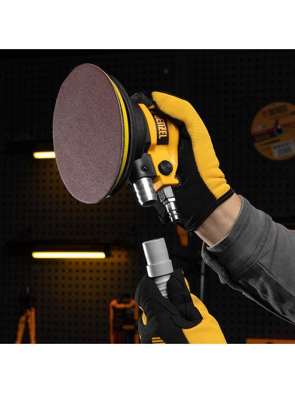 Эксцентриковая шлифовальная машина EPG150, 150 мм, 10000 об/мин, 5 мм, 160 л/мин Denzel