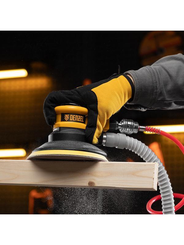 Эксцентриковая шлифовальная машина EPG150, 150 мм, 10000 об/мин, 5 мм, 160 л/мин Denzel