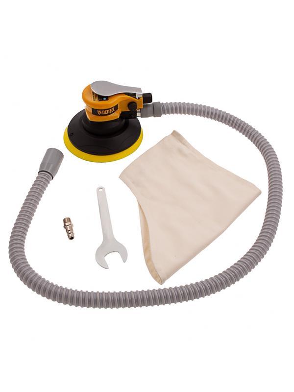 Эксцентриковая шлифовальная машина EPG150, 150 мм, 10000 об/мин, 5 мм, 160 л/мин Denzel