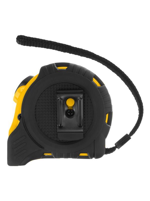 Рулетка 8м х 25мм, обрезиненный корпус, автоматическая фиксация Denzel