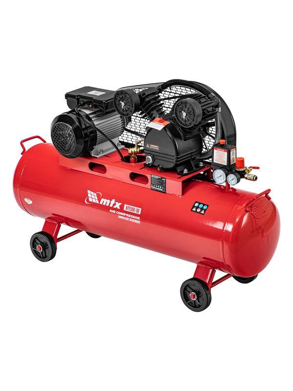 Компрессор воздушный ременный привод КР2500/80, 2,5 кВт, 80 литров, 420 л/мин МТХ