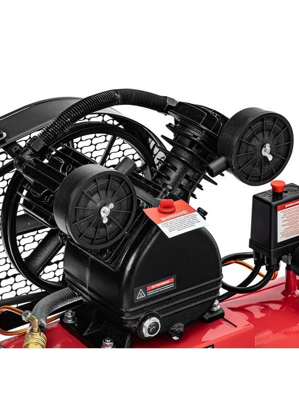 Компрессор воздушный ременный привод КР2500/80, 2,5 кВт, 80 литров, 420 л/мин МТХ