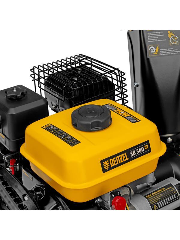 Бензиновая снегоуборочная машина SB 560 LP, 212 cc, электростартер, фара Denzel