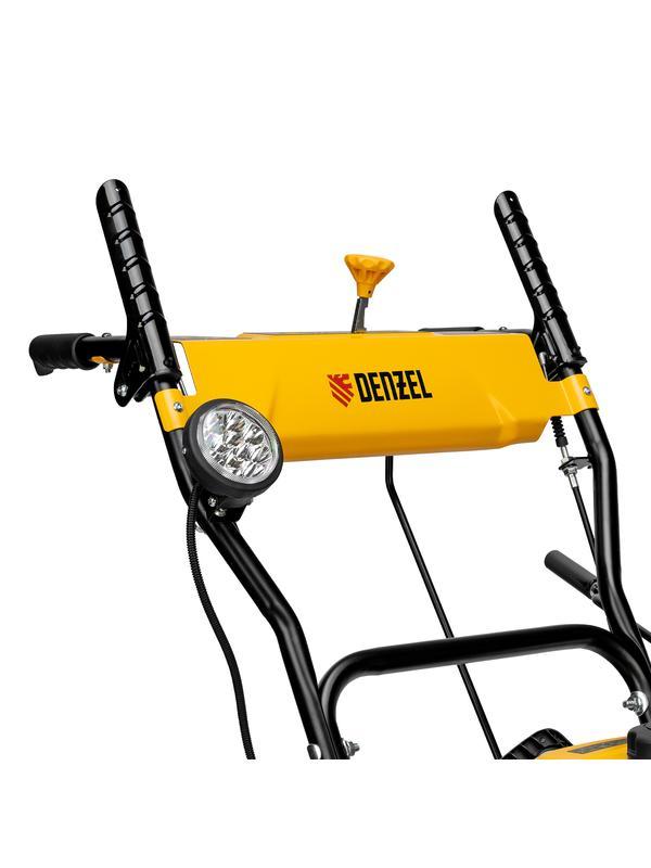 Бензиновая снегоуборочная машина SB 560 LP, 212 cc, электростартер, фара Denzel