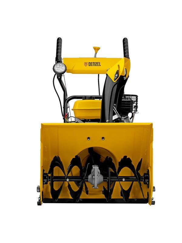 Бензиновая снегоуборочная машина SB 560 LP, 212 cc, электростартер, фара Denzel