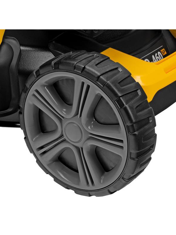 Газонокосилка бензиновая GLD-460SP, 146 куб.см, ширина 46 см, привод 7 уровней, травосборник 50 л Denzel