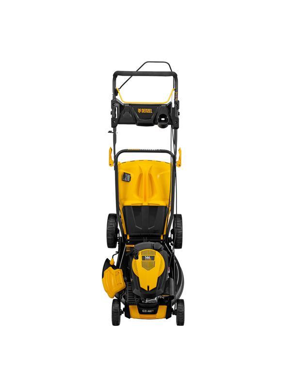 Газонокосилка бензиновая GLD-460SP, 146 куб.см, ширина 46 см, привод 7 уровней, травосборник 50 л Denzel