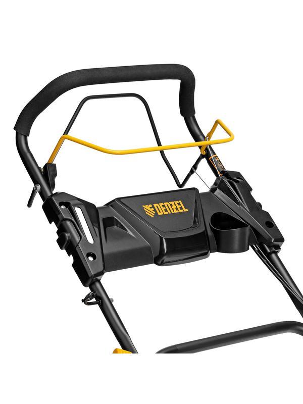 Газонокосилка бензиновая GLD-460SP, 146 куб.см, ширина 46 см, привод 7 уровней, травосборник 50 л Denzel