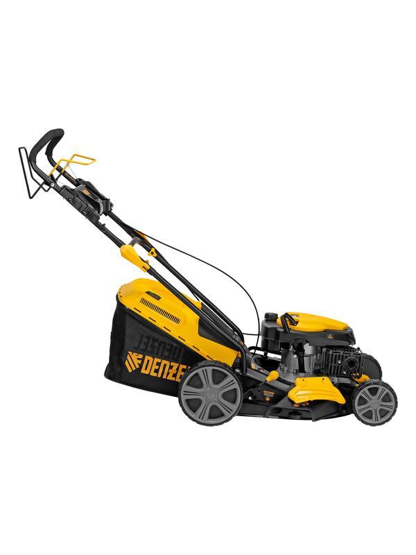 Газонокосилка бензиновая GLD-460SP, 146 куб.см, ширина 46 см, привод 7 уровней, травосборник 50 л Denzel