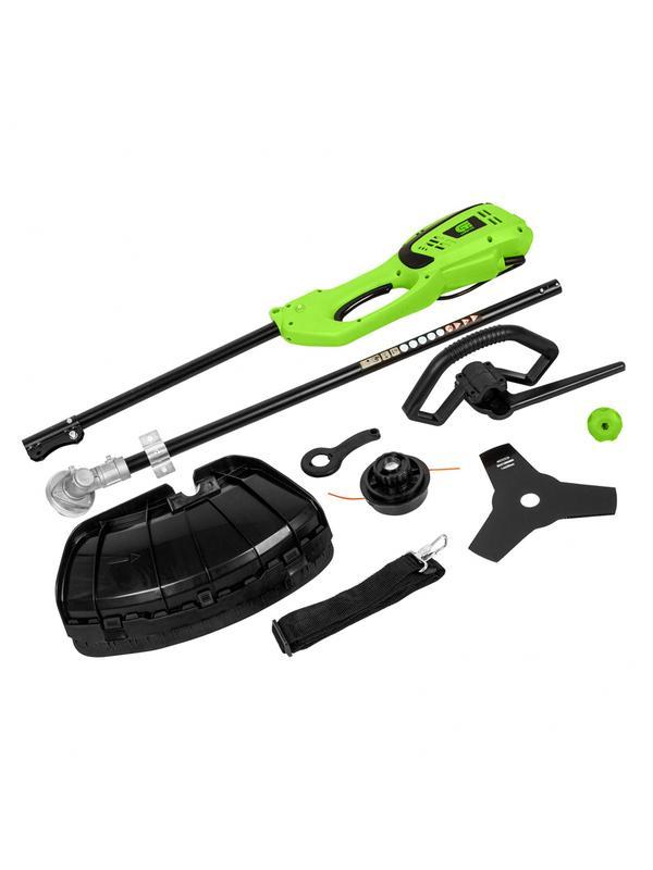 Триммер электрический ЭК-1200, 1200 Вт, 380 мм, разборная штанга, катушка, диск Сибртех