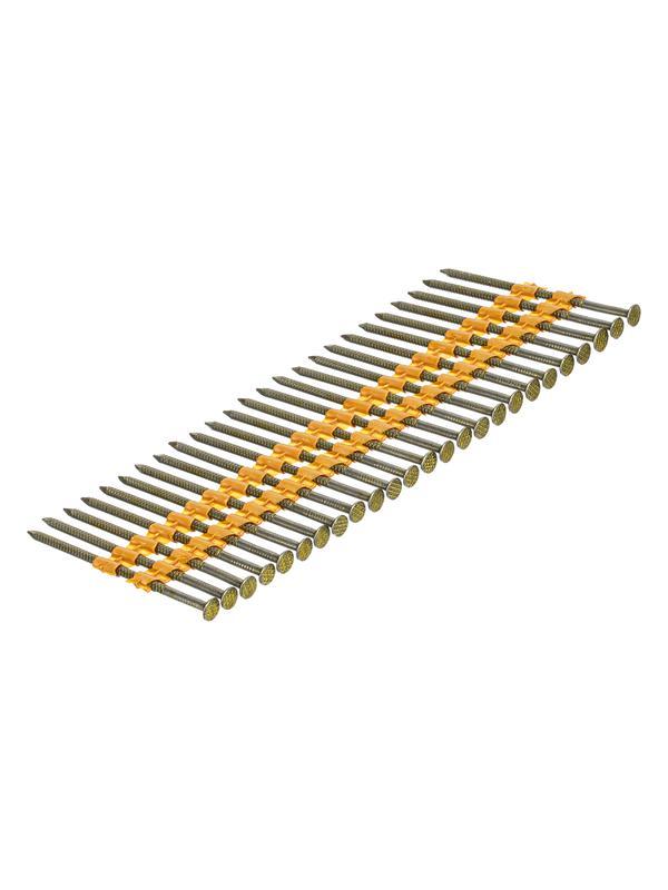 Гвозди для пнев. нейлера (крашен.), длина - 75 мм, диам. - 3,05 мм, 2000 шт. Denzel