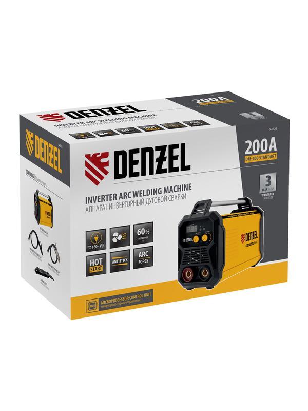 Аппарат инвертор. дуговой сварки DM-200 Standart, 200 А, ПВ 60%// Denzel
