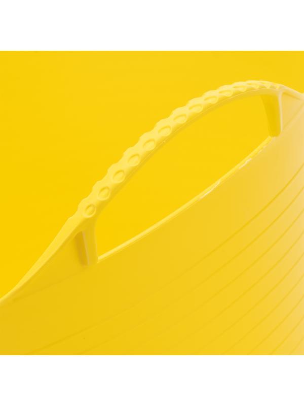 Ведро гибкое сверхпрочное, 28 л, желтое, Россия, Сибртех