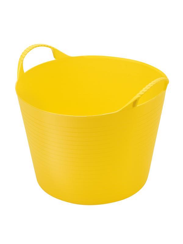 Ведро гибкое сверхпрочное, 28 л, желтое, Россия, Сибртех