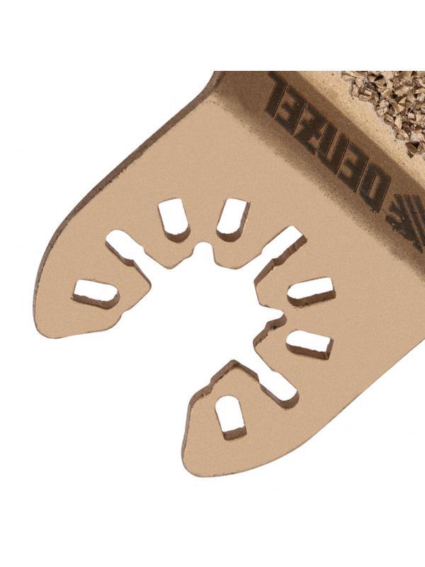 Насадка для МФИ шлифовальная двусторонняя дельта, узкая, HM, по плитке и дереву, 35 мм Denzel