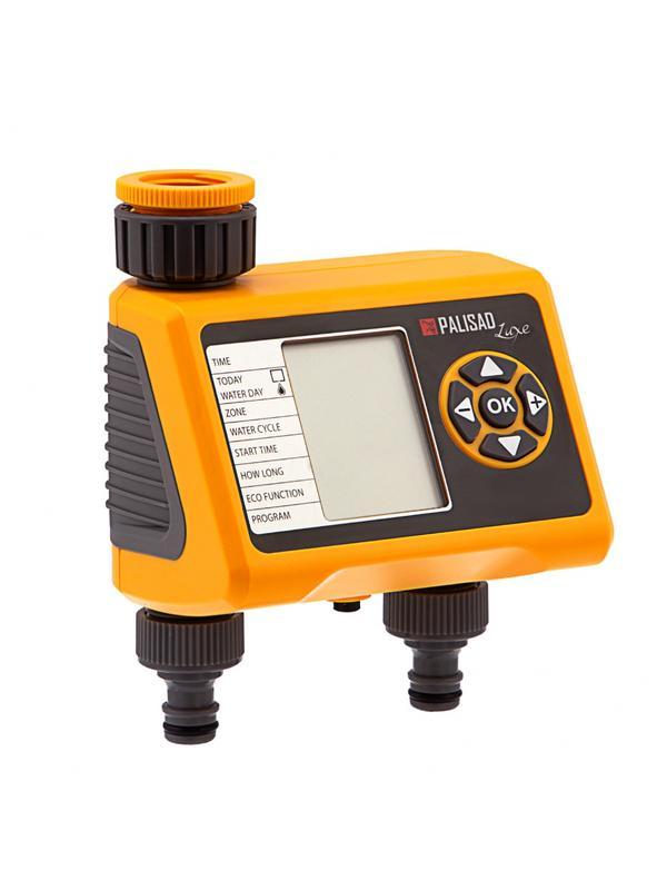 Таймер для полива на 2 линии, электронный Palisad Luxe