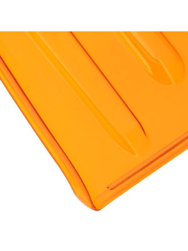 Лопата для уборки снега, поликарбонат, 270х360х840 мм, стальной черенок, усиленная Сибртех