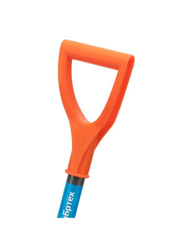 Лопата для уборки снега, поликарбонат, 270х360х840 мм, стальной черенок, усиленная Сибртех