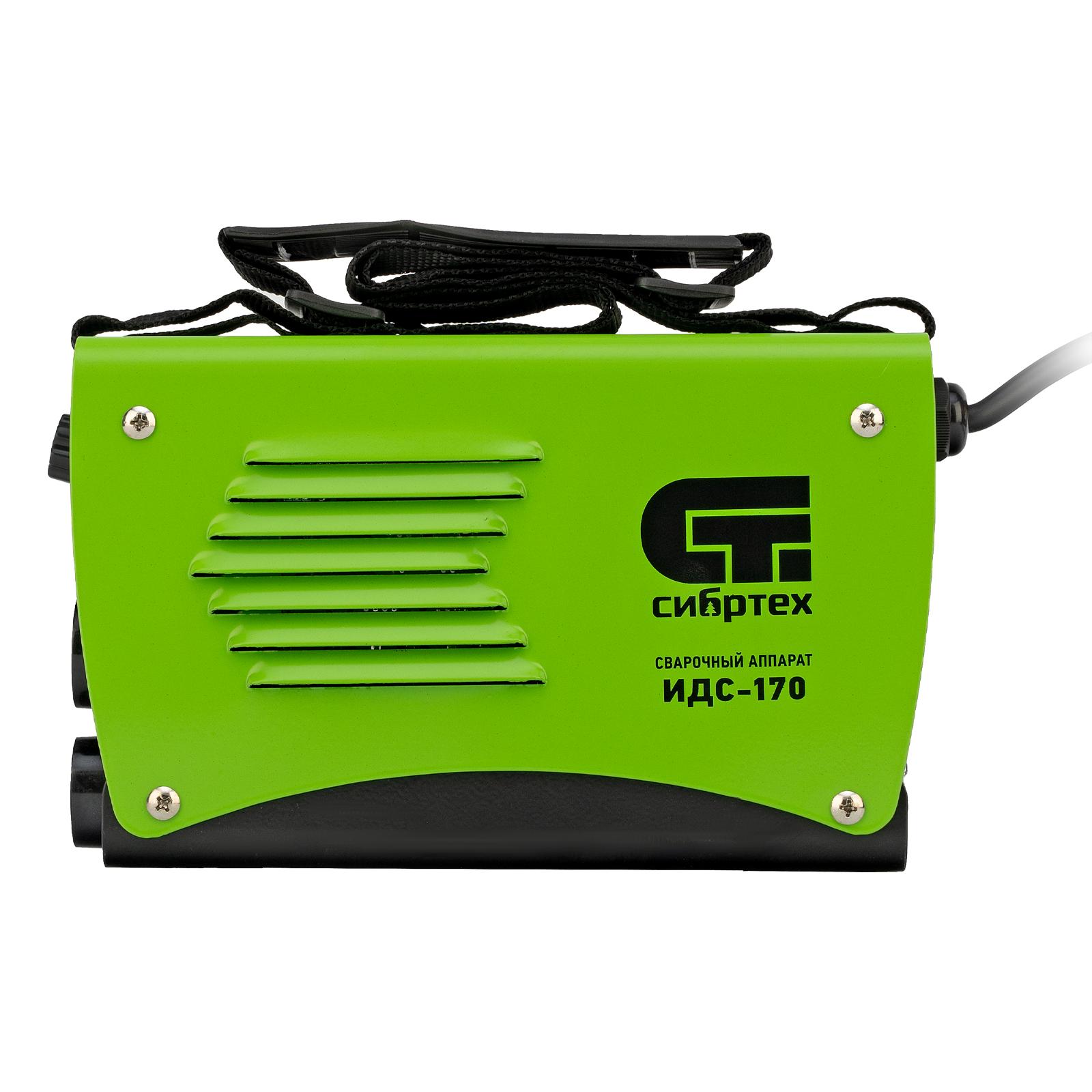 Аппарат инверторный дуговой сварки ИДС-170, 170 А, ПВ 80%, диаметр электрода 1.6-3.2 мм Сибртех
