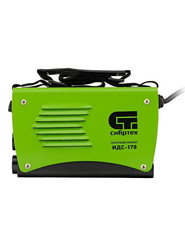Аппарат инверторный дуговой сварки ИДС-170, 170 А, ПВ 80%, диаметр электрода 1.6-3.2 мм Сибртех