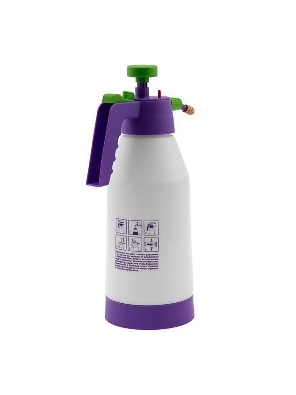 Опрыскиватель ручной, усиленный 2 л, с насосом, поворотный распылитель, клапан сброса давления Palisad