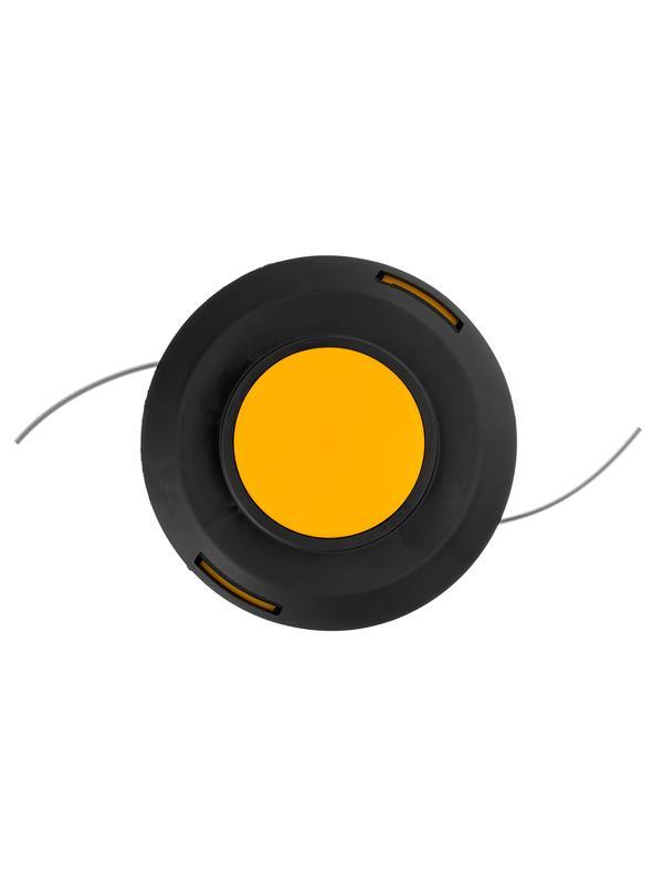 Катушка для триммера универсальная, подходит ко всем косам, идущим в комплекте с ножами Denzel