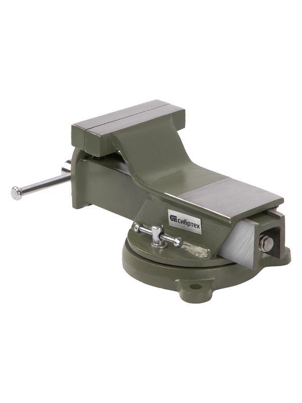 Тиски слесарные, 100 мм, стальные, поворотные// Сибртех