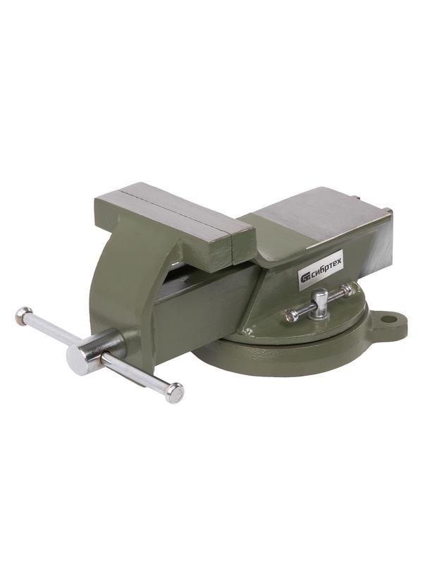 Тиски слесарные, 100 мм, стальные, поворотные// Сибртех