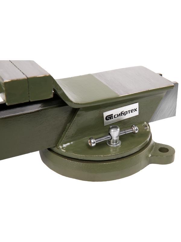 Тиски слесарные, 100 мм, стальные, поворотные// Сибртех