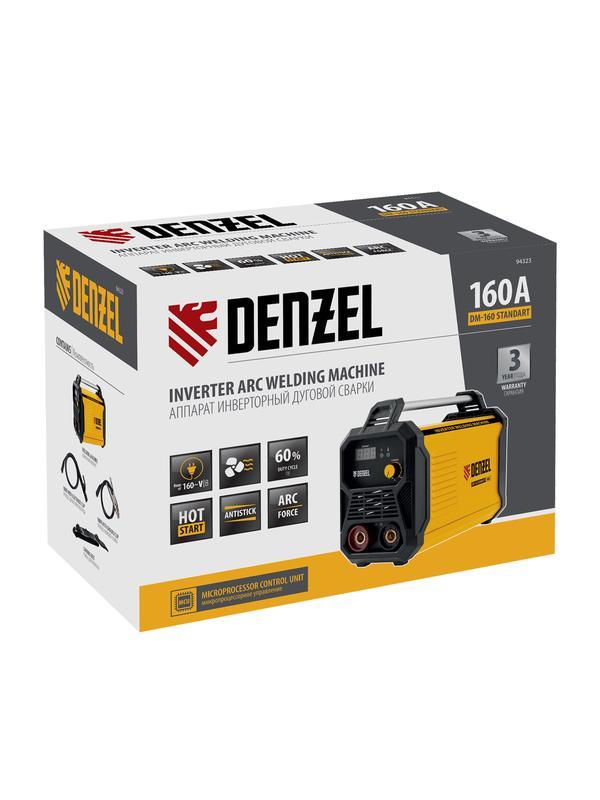 Аппарат инвертор. дуговой сварки DM-160 Standart, 160 А, ПВ 60%// Denzel