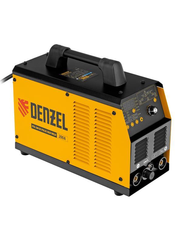 Аппарат инвертор. аргонодуговой сварки ITIG-200 DС Pulse Cold Weld, 200 А, ПВ 60%// Denzel
