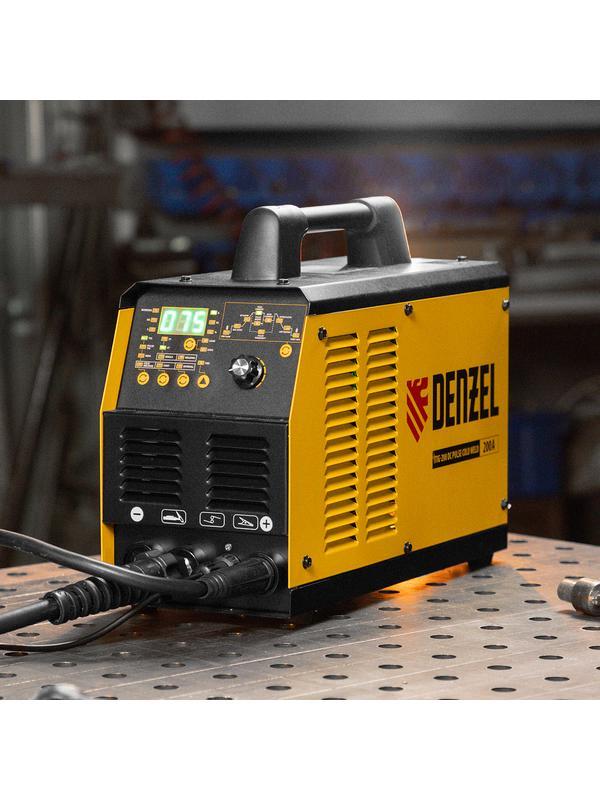 Аппарат инвертор. аргонодуговой сварки ITIG-200 DС Pulse Cold Weld, 200 А, ПВ 60%// Denzel