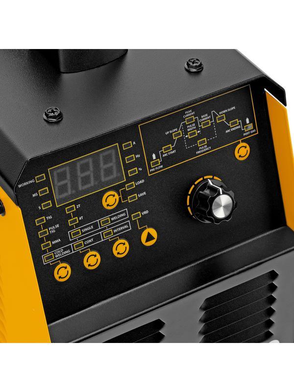 Аппарат инвертор. аргонодуговой сварки ITIG-200 DС Pulse Cold Weld, 200 А, ПВ 60%// Denzel