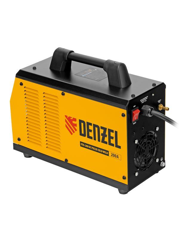 Аппарат инвертор. аргонодуговой сварки ITIG-200 DС Pulse Cold Weld, 200 А, ПВ 60%// Denzel
