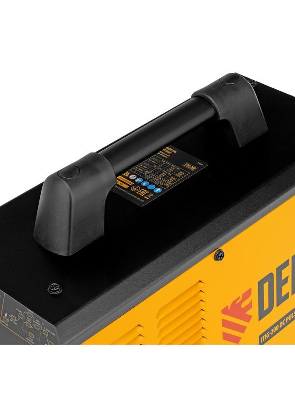 Аппарат инвертор. аргонодуговой сварки ITIG-200 DС Pulse Cold Weld, 200 А, ПВ 60%// Denzel