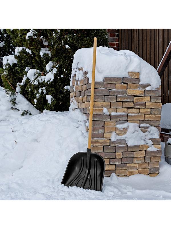 Лопата для уборки снега пластиковая PROFI, 410 х 405 мм, без черенка, Россия, Сибртех