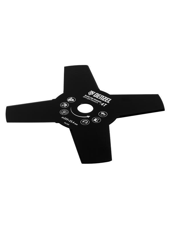 Диск для триммера , 255 х 25,4   4 лезвия// Denzel