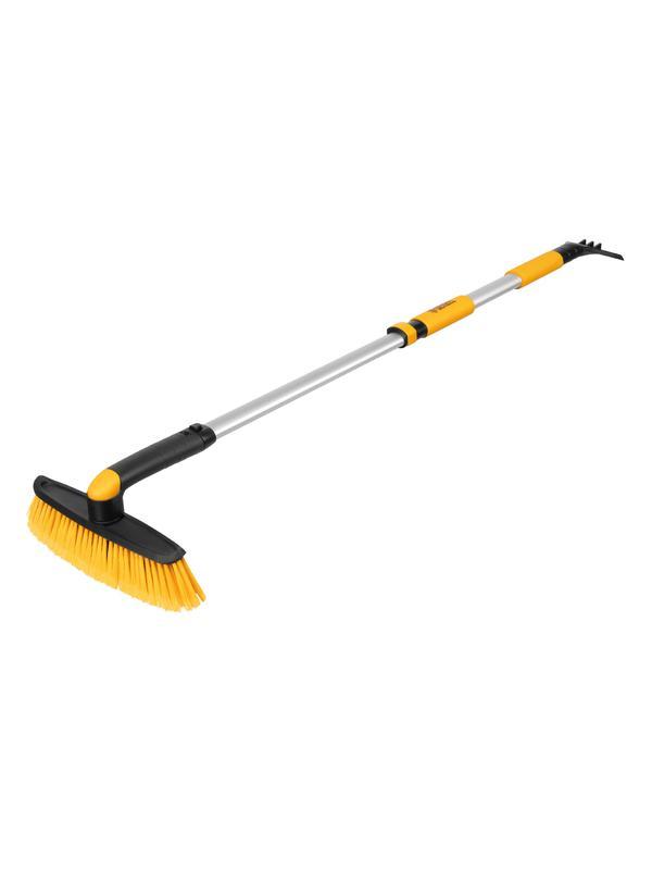 Щетка-сметка со скребком, телескоп, поворотная голова, 750-1120 мм Denzel